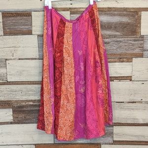 Banana Republic Skirts - Banana Republic Silk Patchwork Boho Hippie Skirt Banana Republic Skirts - Banana Republic Silk Patchwork Boho Hippie Skirt